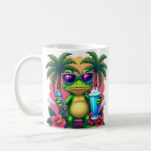 Mug T-shirt Y2K esthétique rétro Vaporwave Grenouille