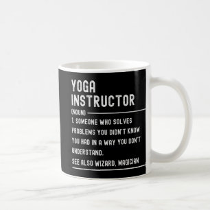 Mug T-shirts de définition de professeur de yoga titre