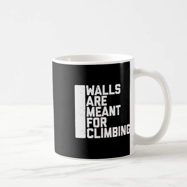 Mug T-shirts de randonnée Murs pour grimper Boulder Te (Droite)