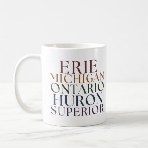 Mug T-shirts des Grands Lacs Tee Michigan Lakes