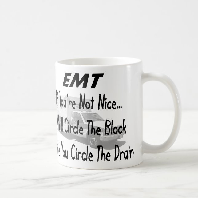 Mug T-shirts drôle et cadeaux d'EMT (Droite)