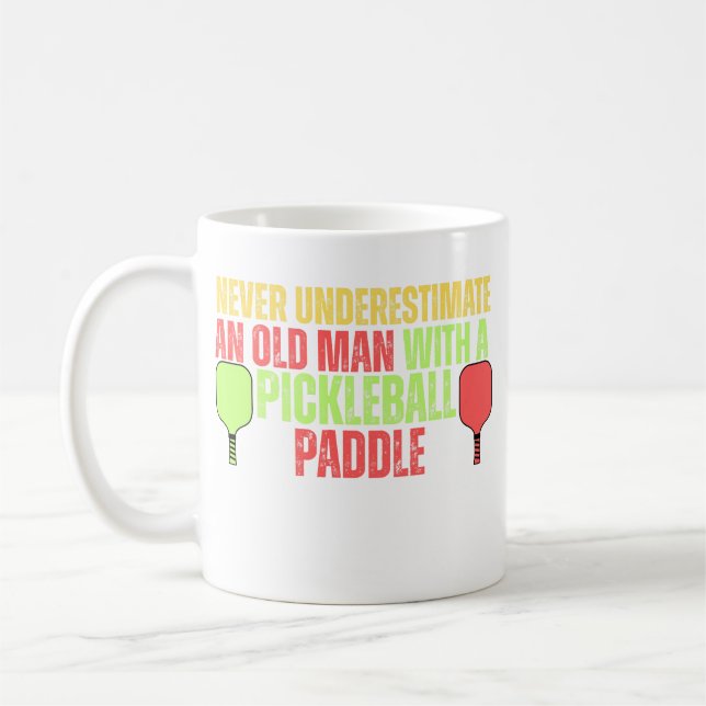 Mug T-shirts drôles pour hommes de Pickleball | Pickle (Gauche)