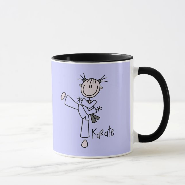 Mug T-shirts et cadeaux de fille de karaté (Droite)