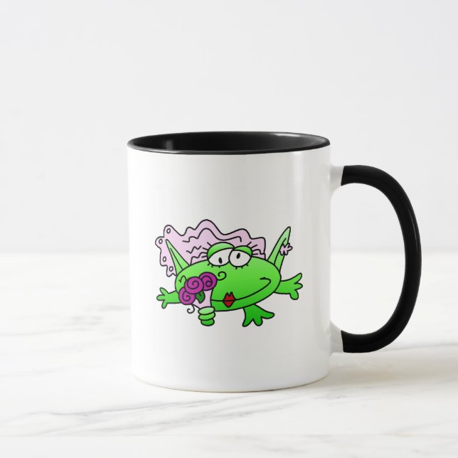 Mug T-shirts et cadeaux de jeune mariée de grenouille (Droite)