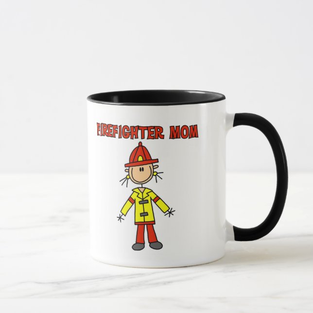 Mug T-shirts et cadeaux de maman de sapeur-pompier (Droite)