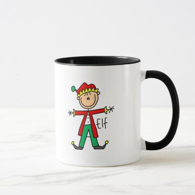 Mug T-shirts et cadeaux d'Elf de vacances (Droite)