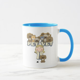 Mug T-shirts et cadeaux femelles blonds de vétérinaire