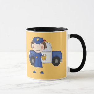 Mug T-shirts et cadeaux femelles de policier