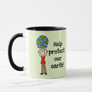 Mug T-shirts et Cadeaux Garçon Protégez Notre Terre