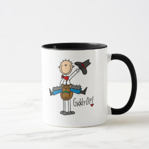 Mug T-shirts et cadeaux hauts étourdis de cowboy