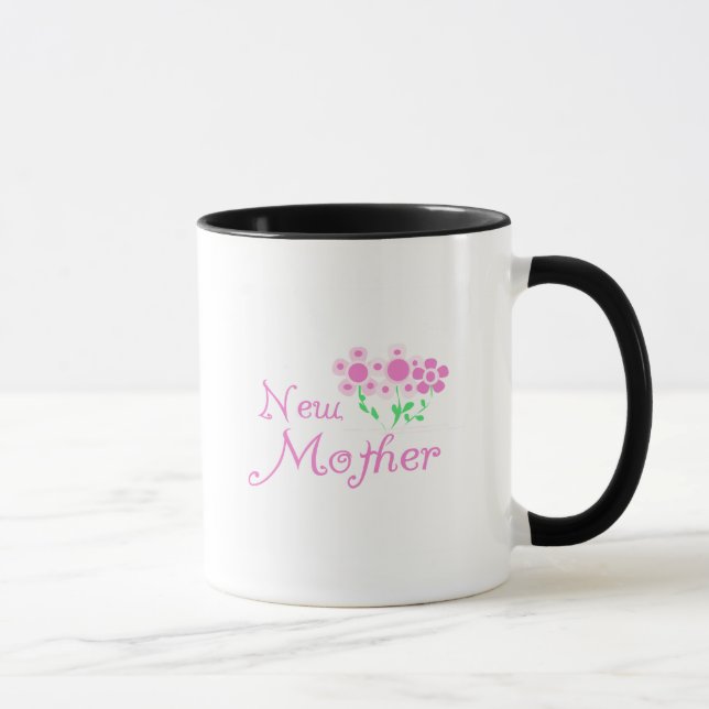 Mug T-shirts et cadeaux Mère Fleurs Roses (Droite)