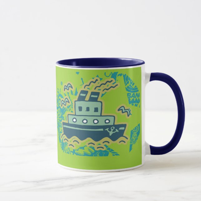 Mug T-shirts et cadeaux partis de remorqueur d'Ancres (Droite)