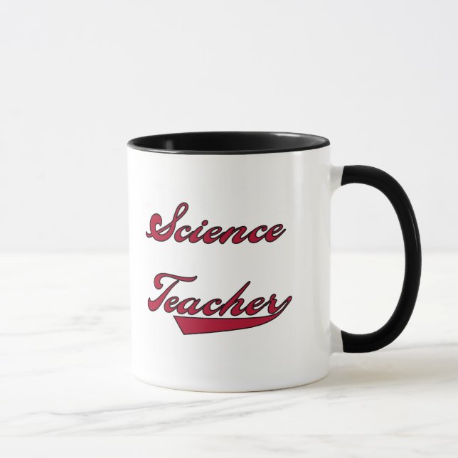 Mug T-shirts et cadeaux rouges de professeur de (Droite)
