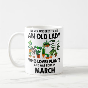 Mug T-shirts pour femmes nées en mars drôle de jardini
