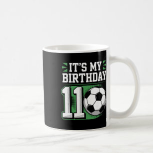Mug T-shirts pour garçon d'anniversaire 11 Football C'