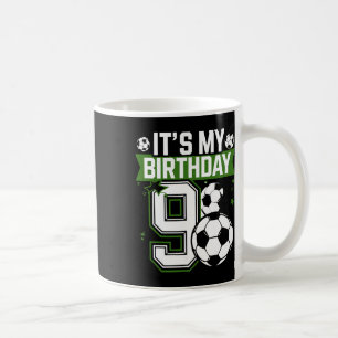 Mug T-shirts pour garçon d'anniversaire 9 Football C'e