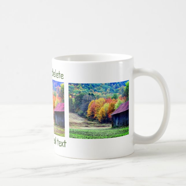 Mug Tabac Grange Automne Foliage Nature Photographie (Droite)