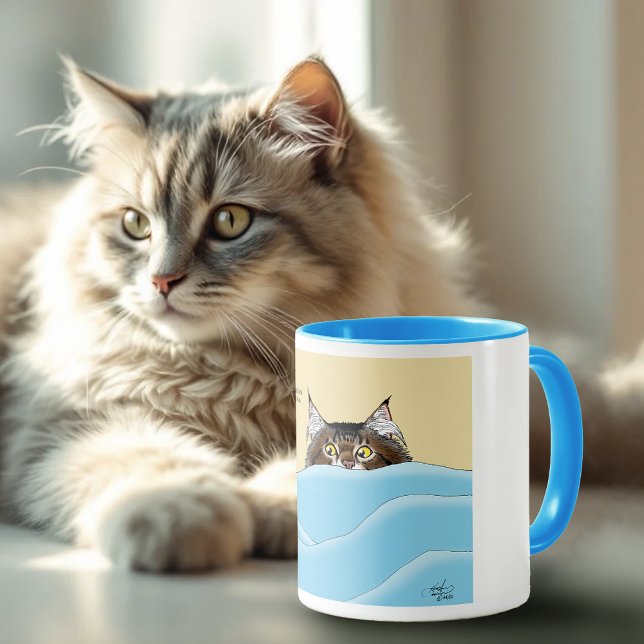 Mug Tabby Chat Pékin Bleu Drôle (Créateur téléchargé)