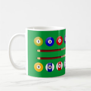Mug Table de billard et balles