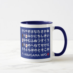 Mug Table japonaise de Hiragana et de katakanas