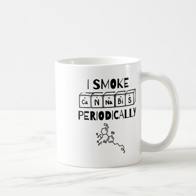 Mug Table périodique de la science du jour de stoner d (Droite)