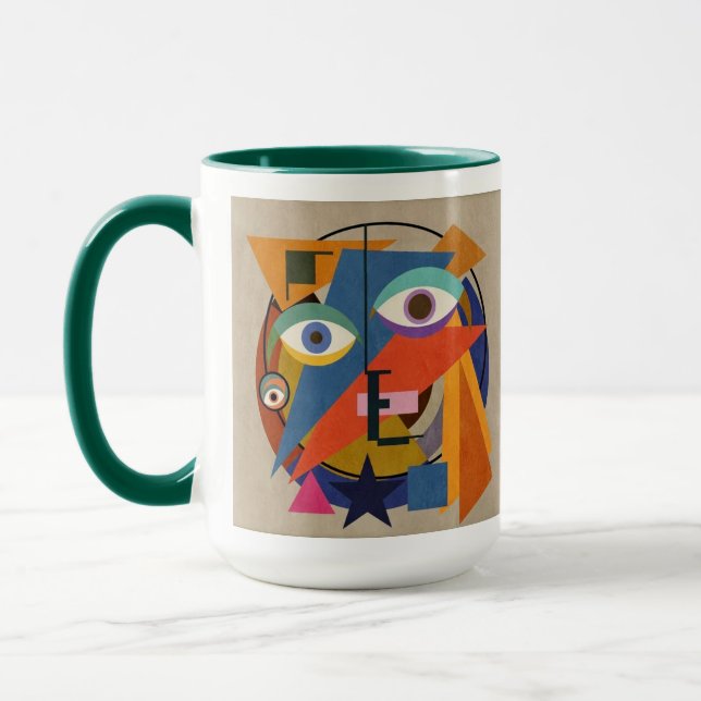 Mug Tableau Abstrait - Kandinsky Personnalisé (Gauche)