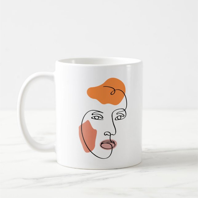 Mug Tableau Abstrait minimaliste (Gauche)