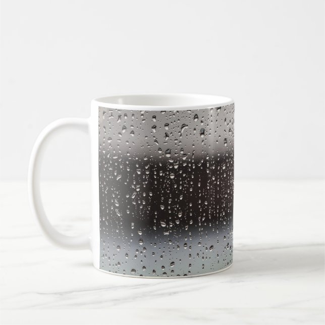 Mug Tableau abstrait noir et blanc (Gauche)