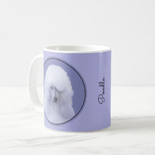 Mug Tableau blanc standard de caniche - Art original d