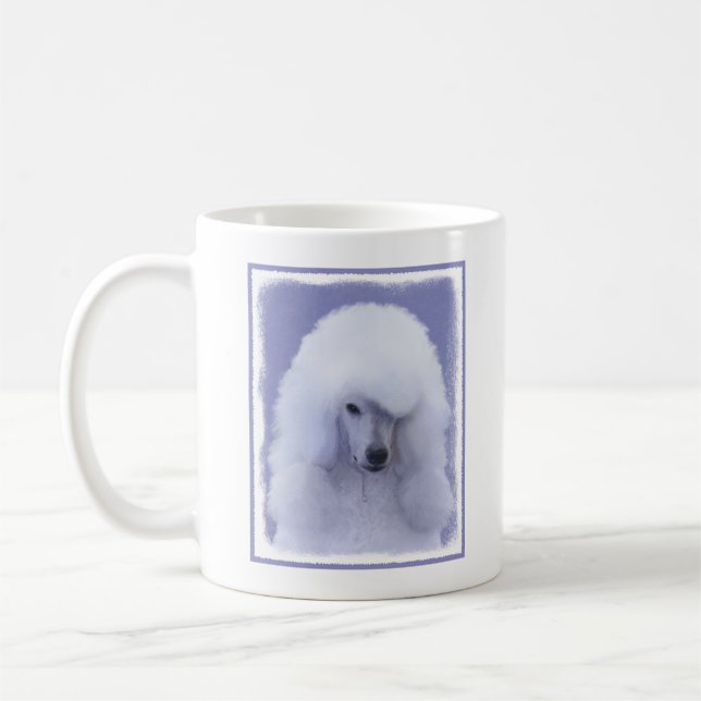 Mug Tableau blanc standard de caniche - Art original d (Gauche)