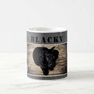 Mug Tableau Chien Chiot Animal Photo et Nom 