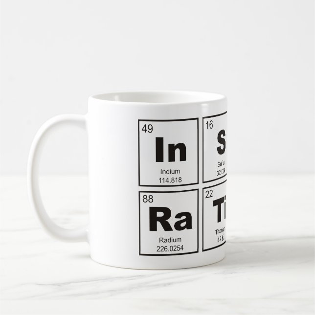 Mug Tableau chimique périodique des éléments : InSPIRa (Gauche)