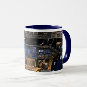 Mug Tableau de bord du poste de pilotage de la navette