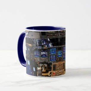 Mug Tableau de bord du poste de pilotage de la navette