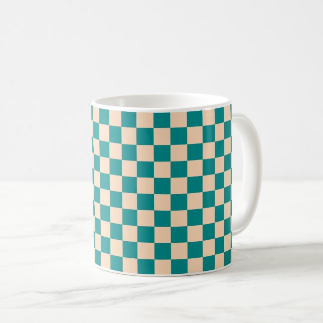 Mug Tableau de contrôle Cyan foncé et Poche molle (Devant droit)