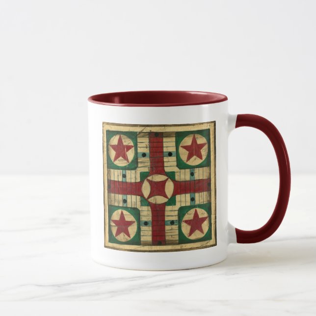 Mug Tableau de jeu Antique Parcheesi par Ethan Harper (Droite)
