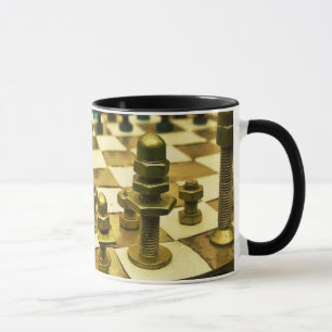 Mug Tableau d'échecs cool avec des noeuds et des boulo