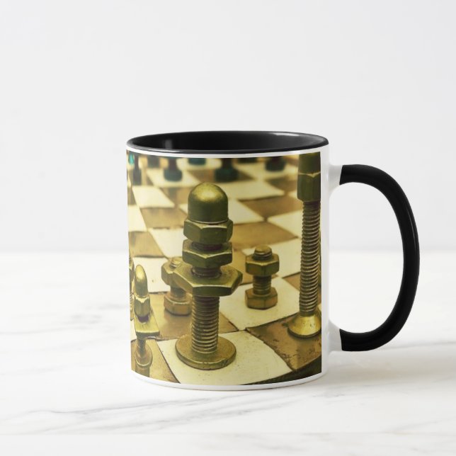 Mug Tableau d'échecs cool avec des noeuds et des boulo (Droite)