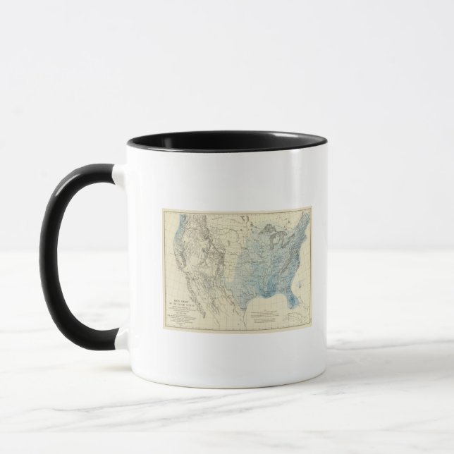 Mug Tableau des pluies américaines (Gauche)