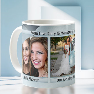 Mug Tableau d'histoire Mariage bleu Dusty