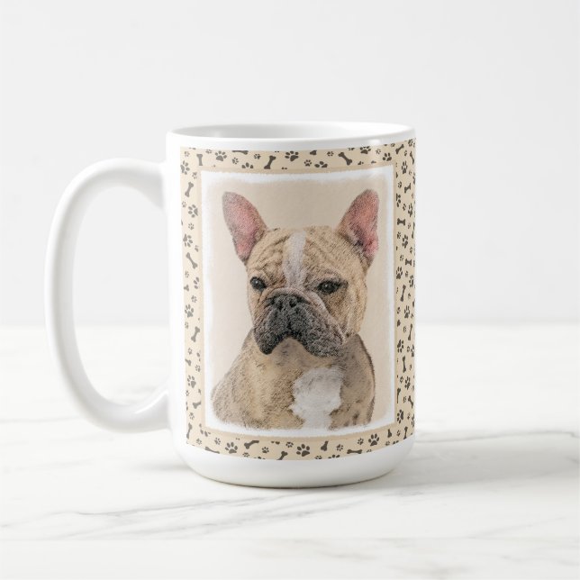 Mug Tableau Français Bulldog (Sable) - Joli Original D (Gauche)