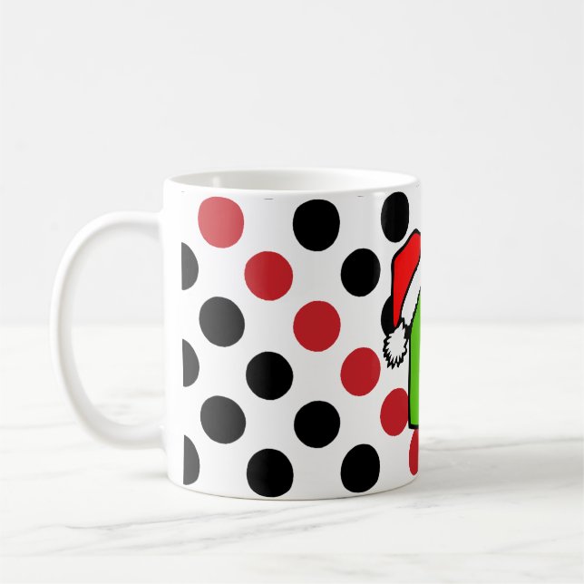Mug Tableau noir de Noël + votre texte ou votre image (Gauche)