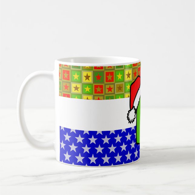 Mug Tableau noir de Noël + votre texte ou votre image (Gauche)