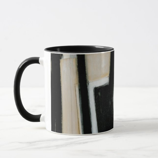 Mug Tableau noir et blanc Abstrait (Gauche)
