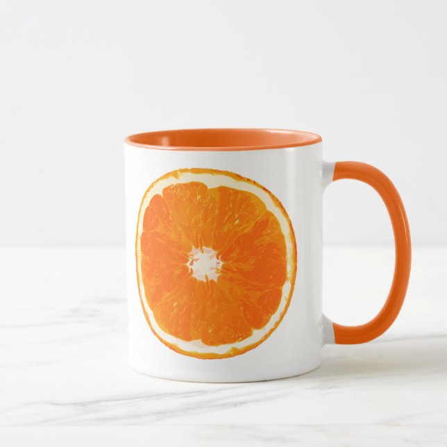 Mug Tableau numérique en tranche orange (Droite)
