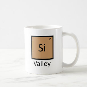 Mug Tableau périodique de chimie de Silicon Valley Pun