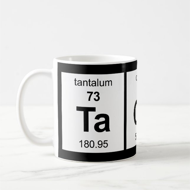 Mug Tableau périodique de tacos (Gauche)