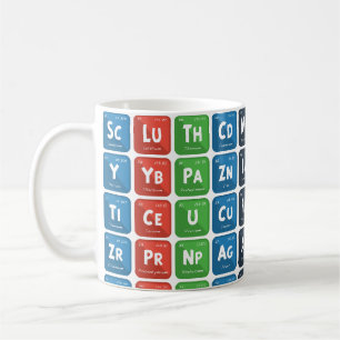 Mug Tableau périodique des éléments 3
