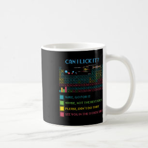 Mug Tableau périodique drôle de science Puis-je le léc