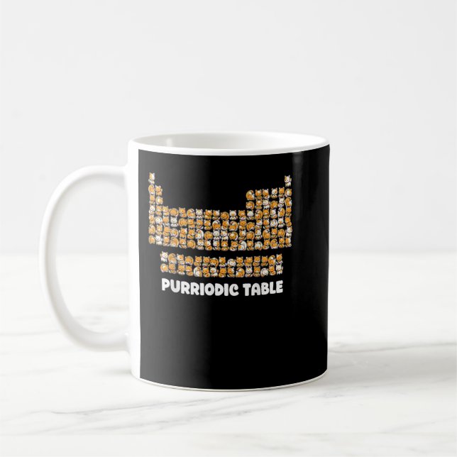 Mug Tableau Purodique Chimie Chat Pun Tableau Périodiq (Gauche)